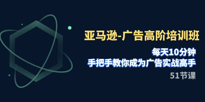 亚马逊-广告高阶培训班，每天10分钟，手把手教你成为广告实战高手（51节）-起飞项目网