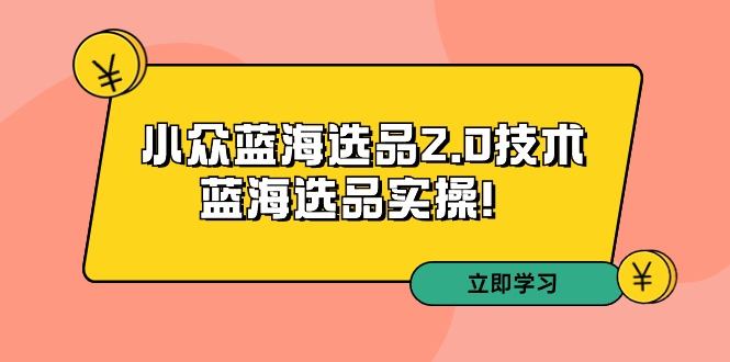 抖音小众蓝海选品2.0技术-蓝海选品实操！-起飞项目网