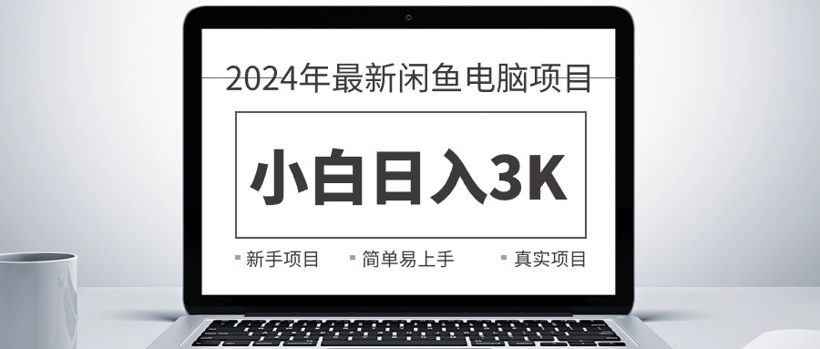 2024最新闲鱼卖电脑项目，新手小白日入3K+，最真实的项目教学-起飞项目网