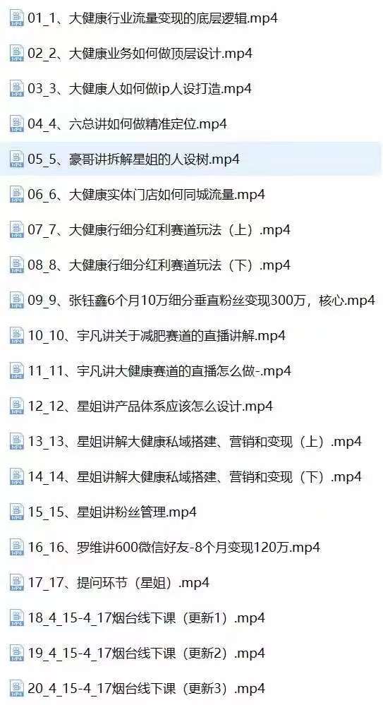 图片[3]-大健康 流量 变现2.0：拓高变现 流量/成高客单/低粉高变现/只讲落地实战-起飞项目网