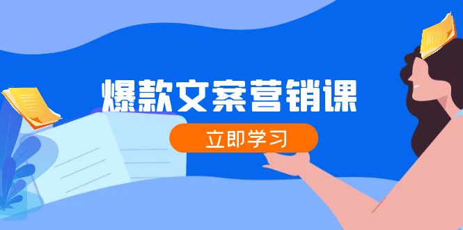 爆款文案营销课：公域转私域，涨粉成交一网打尽，各行业人士必备-起飞项目网